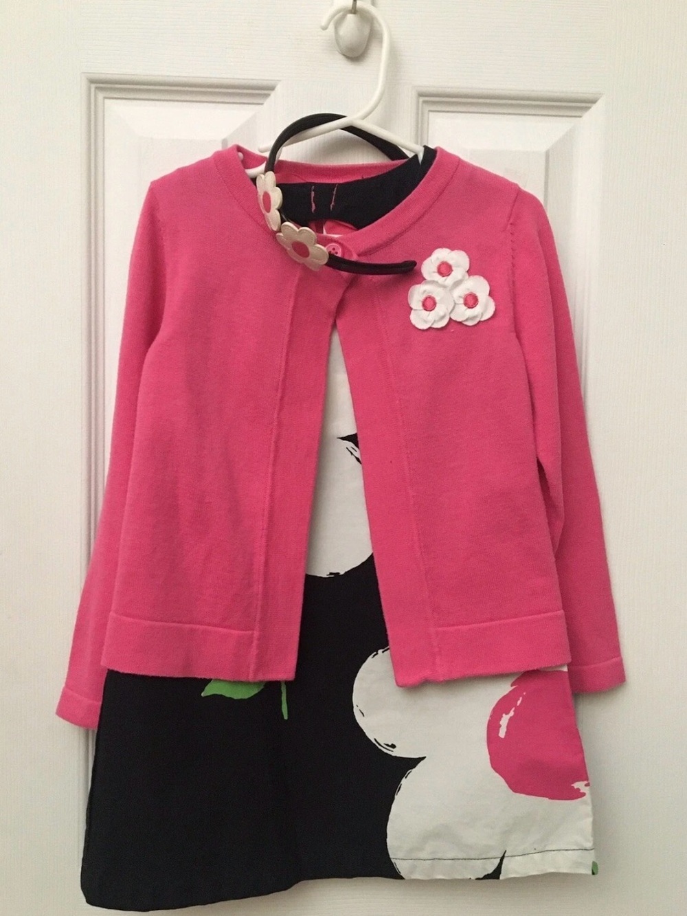 Gymboree Dress Girls Size 4T Cardigan Headband Park Daisy Collection
